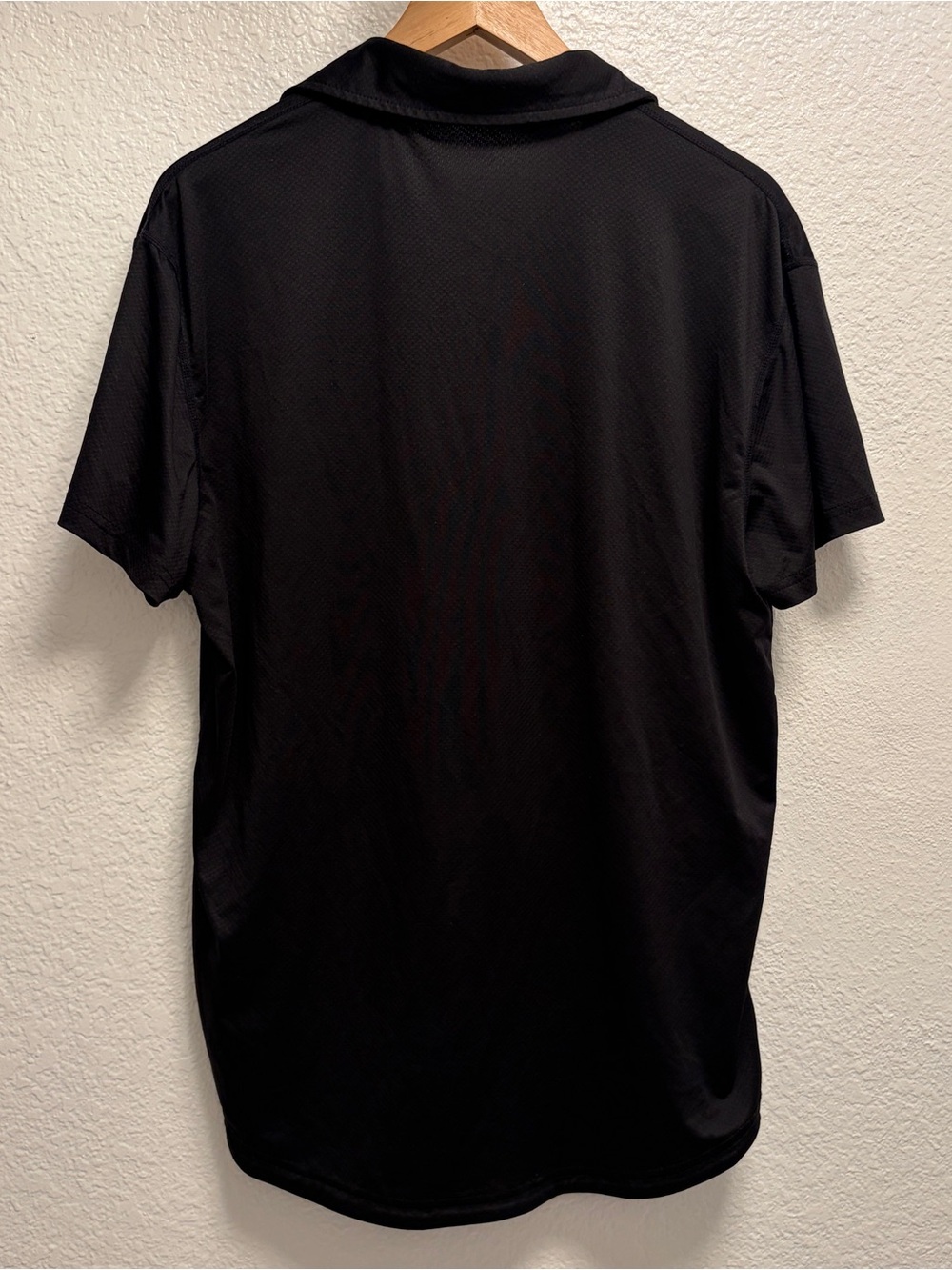 BYLT Active Performance Polo Shirt Men’s Size Medium Black - Picture 4 of 4
